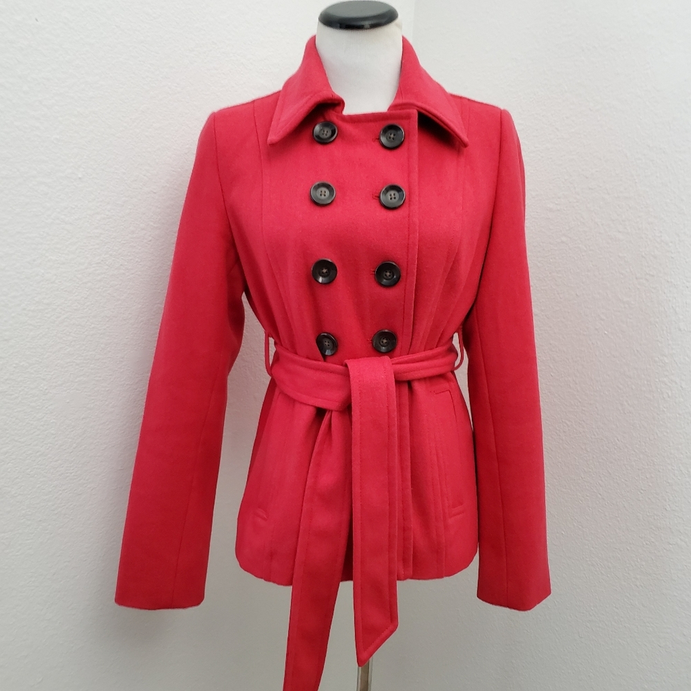 Old Navy Wool Peacot with Tie around belt